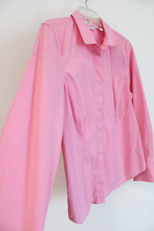 Liz Claiborne Pink Button Down Top | L