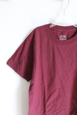 Port And Company Maroon Cotton Shirt | Youth M (10/12)