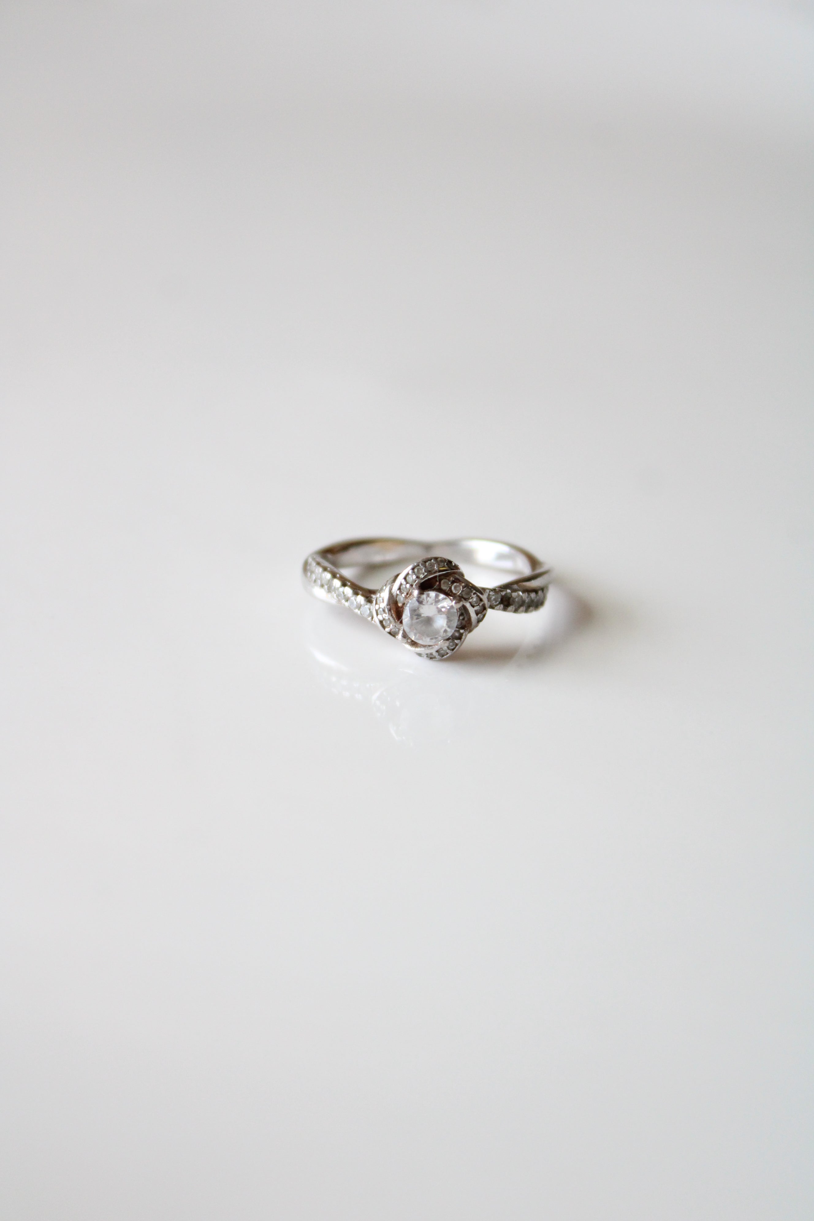 Rose Sterling Silver Ring | Size 7