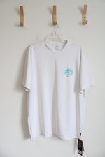 NEW O'Neill Surf Co. 50+ Ultraviolet Protection White Short Sleeved Shirt | 2XL