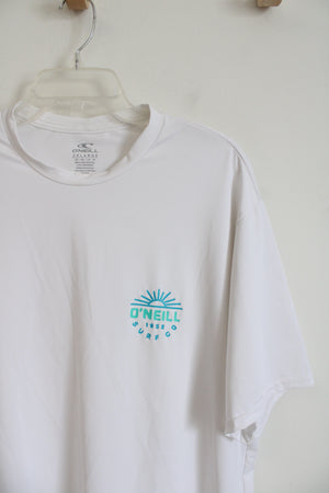 NEW O'Neill Surf Co. 50+ Ultraviolet Protection White Short Sleeved Shirt | 2XL