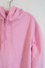 Ivory Ella Bubble Gum Pink Oversized Hoodie | M