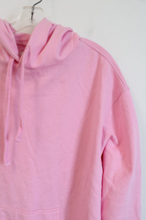 Ivory Ella Bubble Gum Pink Oversized Hoodie | M