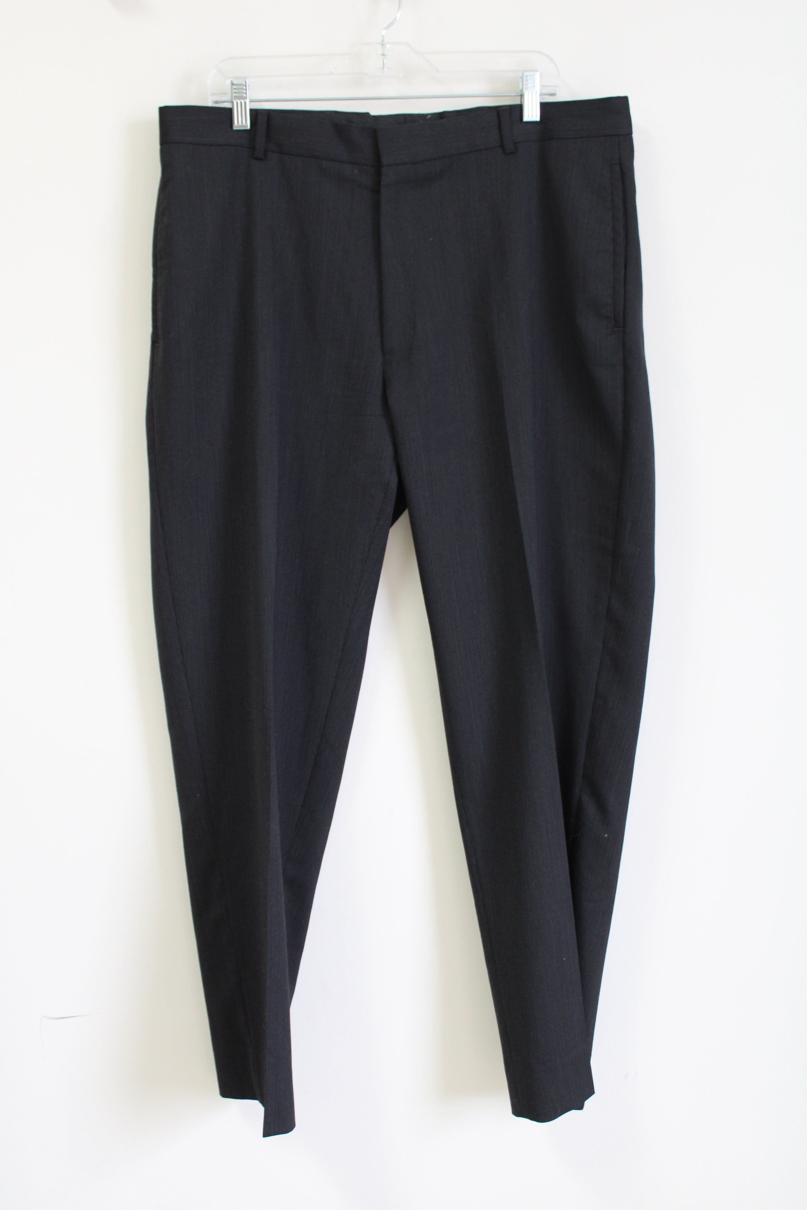 Black Pinstripe Dress Pant | 36X30