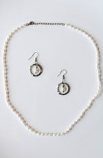 Genuine Small Baroque Pearl Necklace & Earring Set