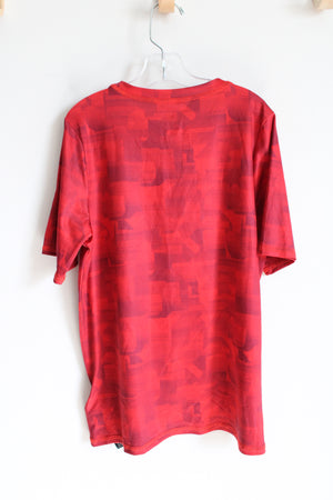 Spyder Red Patterned Athletic Shirt | M