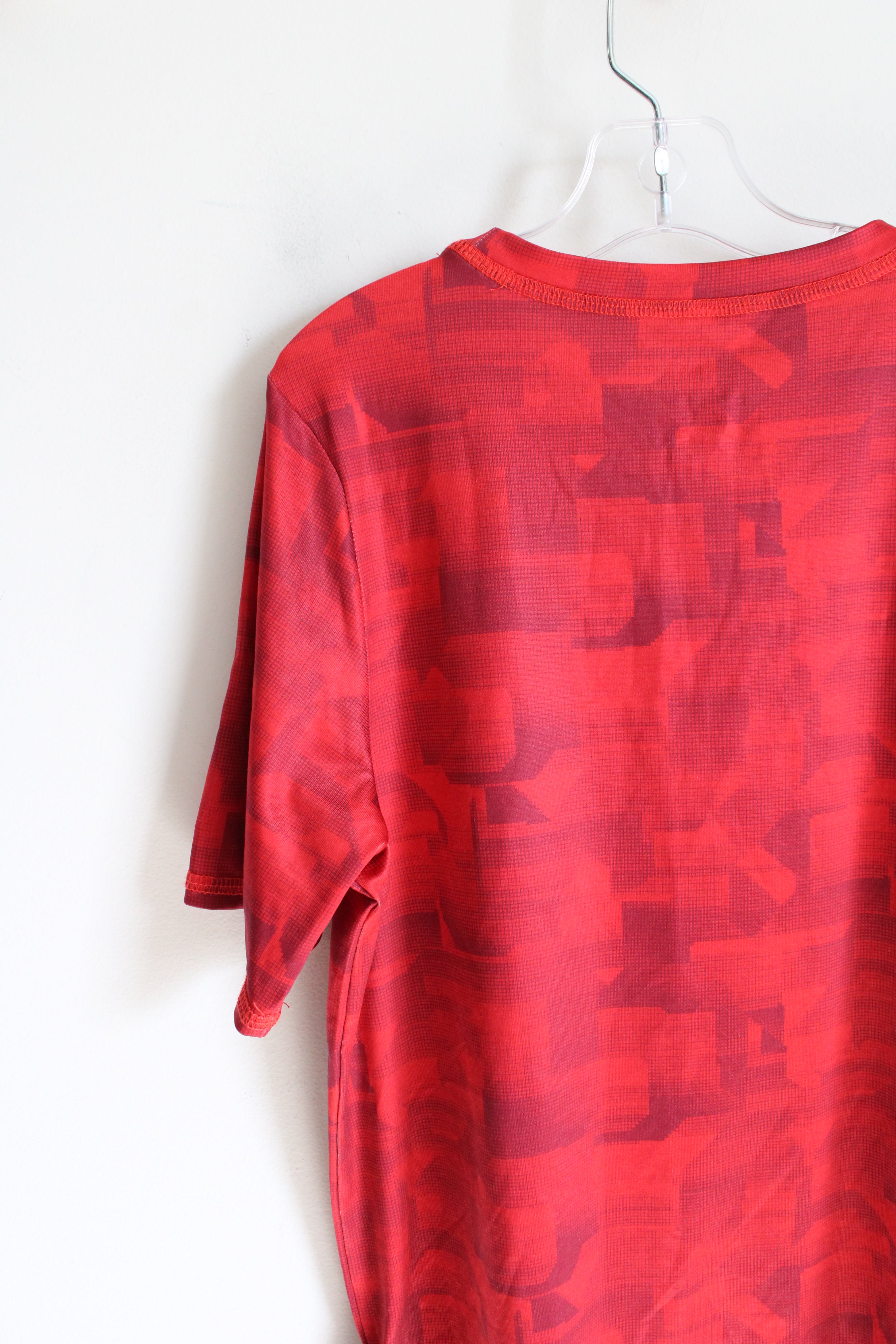 Spyder Red Patterned Athletic Shirt | M