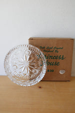Princess House Full Lead Crystal Glass 3-Lite Taper Candle Holder