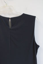 Calvin Klein Gray Pleated Neckline Sleeveless Top | L
