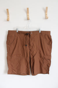 Prana Brown Standard Fit Cargo Shorts | 42