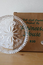 Princess House Full Lead Crystal Glass 3-Lite Taper Candle Holder