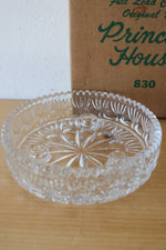 Princess House Full Lead Crystal Glass 3-Lite Taper Candle Holder