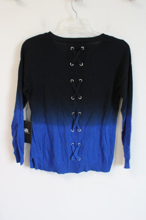 NEW Rock & Republic Blue Ombre V-Neck Sweater | M