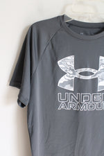 Under Armour Gray & White Shirt | Youth L (14/16)