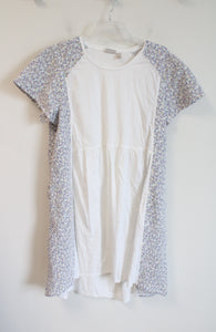 LOGO White Colorful Stitched Sided Dress | XL Petite