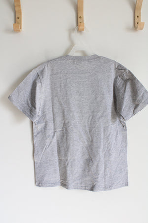 Port And Company Gray Cotton Shirt | Youth M (10/12)