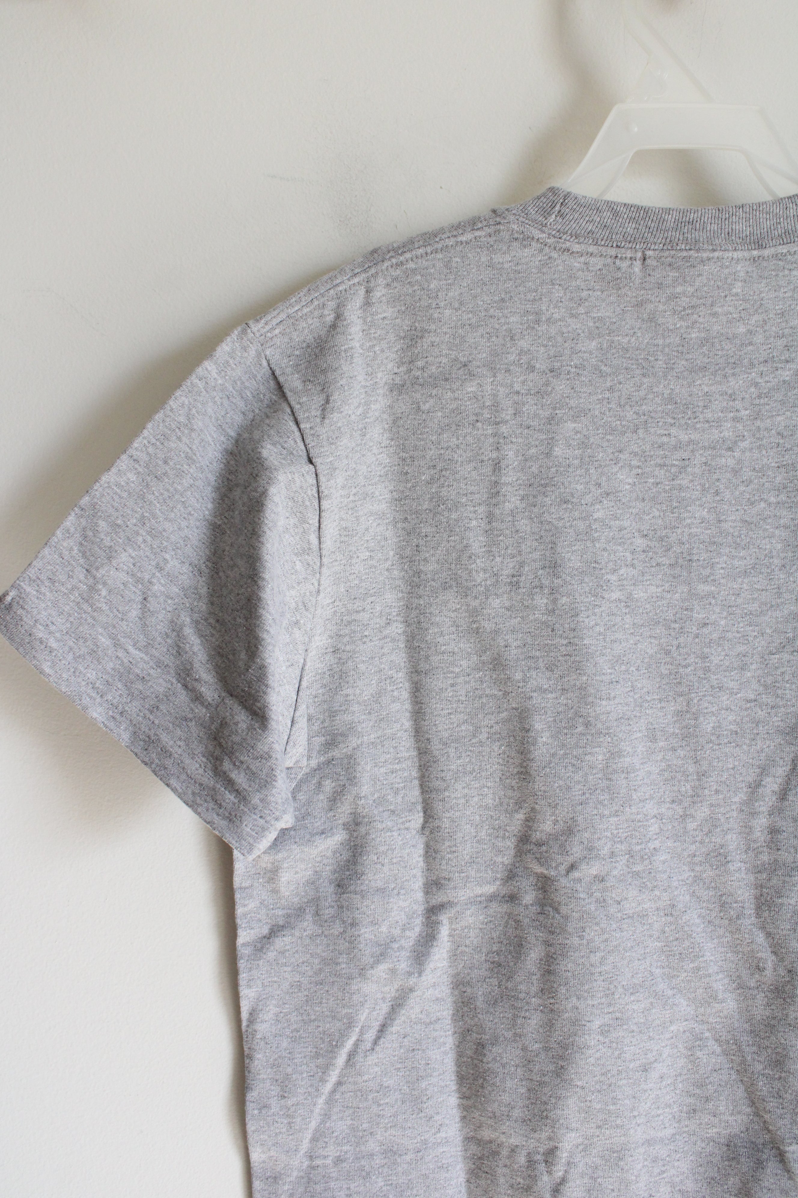 Port And Company Gray Cotton Shirt | Youth M (10/12)