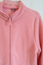 T By Talbots Pink Fleece Full Zip Jacket | XL