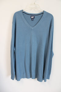 Lands' End Blue V-Neck Sweater | 3XL Tall