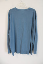 Lands' End Blue V-Neck Sweater | 3XL Tall