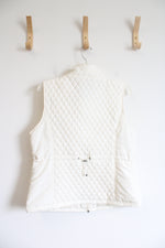 Relativity Outerwear Cream Quilted Vest | XL Petite