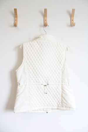 Relativity Outerwear Cream Quilted Vest | XL Petite