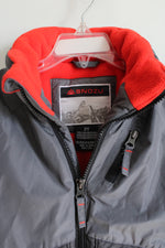 Snozu Red Fleece Lined Gray Winter Coat | 2T