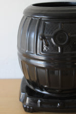 McCoy Black Pot Belly Stove Cookie Jar