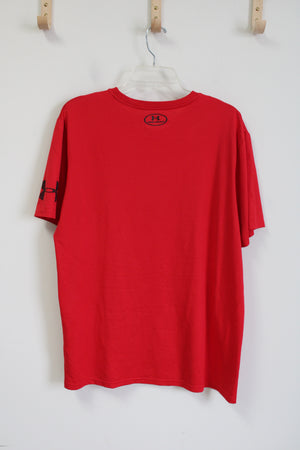 Under Armour Loose Fit HeatGear Conquer Everything Red Tee | L