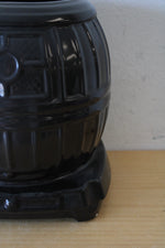 McCoy Black Pot Belly Stove Cookie Jar