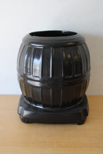 McCoy Black Pot Belly Stove Cookie Jar