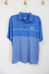 Under Armour Blue & White Playoff Polo | L