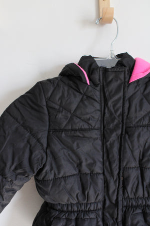 Pink Platinum Fleece Lined Black Winter Coat | Youth 4