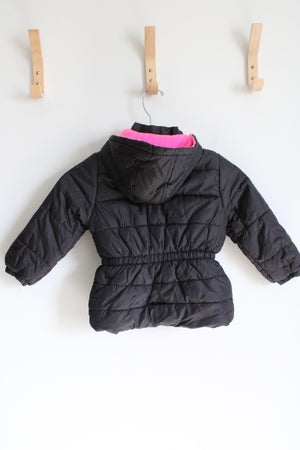 Pink Platinum Fleece Lined Black Winter Coat | Youth 4