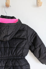 Pink Platinum Fleece Lined Black Winter Coat | Youth 4