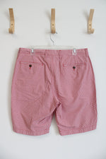 J.Crew Red & White Gingham Cotton Shorts | 36