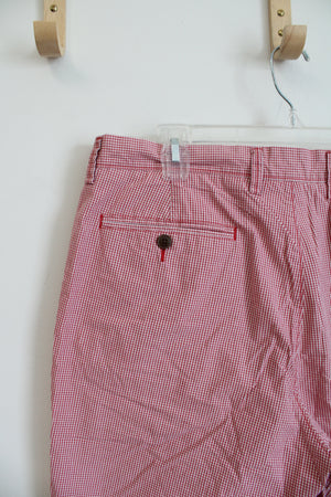 J.Crew Red & White Gingham Cotton Shorts | 36