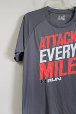 Under Armour Fitted HeatGear Attack Every Mile Shirt | L