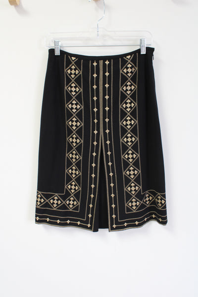 Kasper shop embroidered skirt