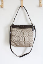 Coach Khaki & Mahogany Ashley Signature Hippie Bag