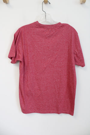 Aeropostale Red Heathered Logo Shirt | S