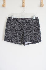7th Avenue New York & Co. Suiting Collection Black White Patterned Shorts | 6