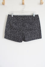 7th Avenue New York & Co. Suiting Collection Black White Patterned Shorts | 6