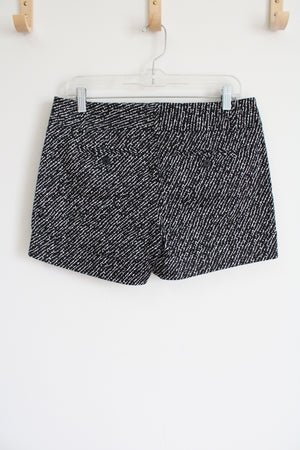 7th Avenue New York & Co. Suiting Collection Black White Patterned Shorts | 6