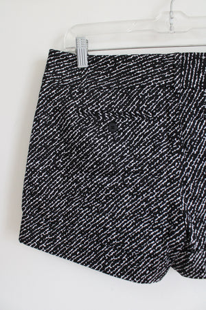7th Avenue New York & Co. Suiting Collection Black White Patterned Shorts | 6