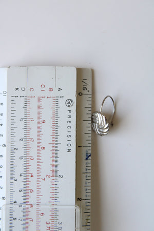 Volleyball Silver Cylinder Earrings