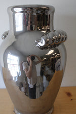 Large Silver Handled Vase