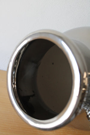 Large Silver Handled Vase