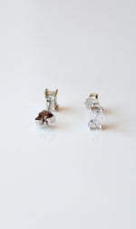 Clear Crystal Rectangular Shaped Stud Earrings