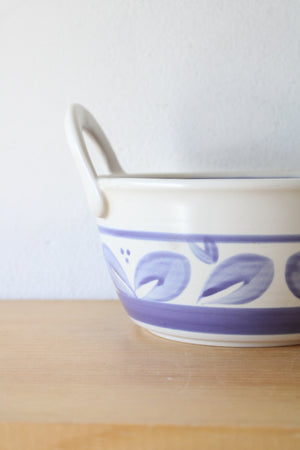 Pfaltzgraff Blue Floral Handled Bowl